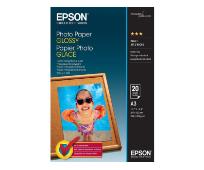 Papier do drukarki EPSON Papier Photo Glossy A3 20 arkuszy 200g/mkw C13S042536